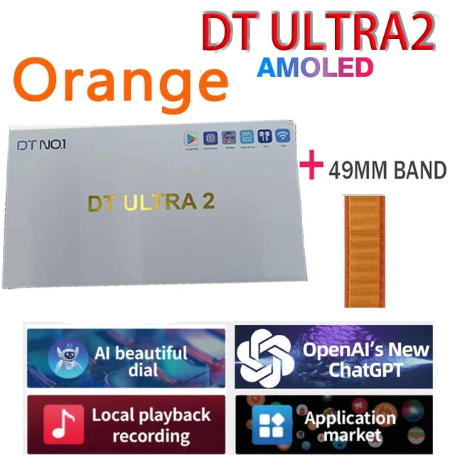 DT Ultra 2 Watch AMOLED Screen 16G ROM WIFI GPS