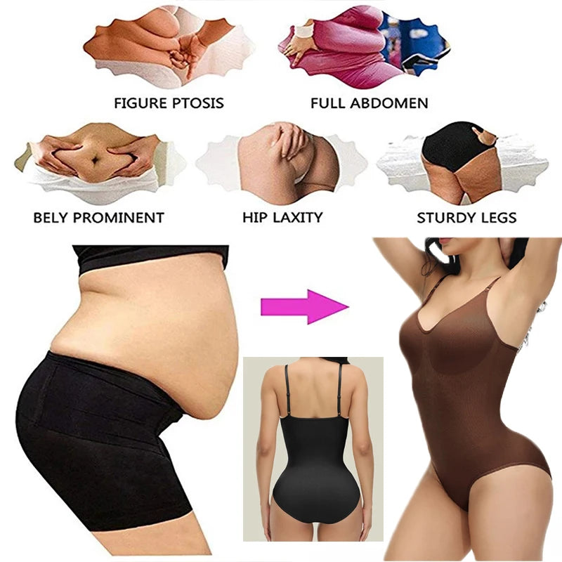 Body Suits Open Crotch Shapewear Slimming
