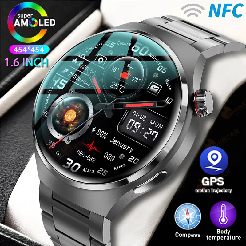 Smart Watch 360 AMOLED Screen Bluetooth Call IP68 Waterproof  2024