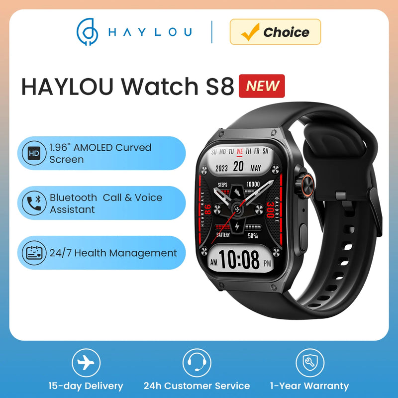 HAYLOU Watch S8 Smart Watch  AMOLED Curved Screen