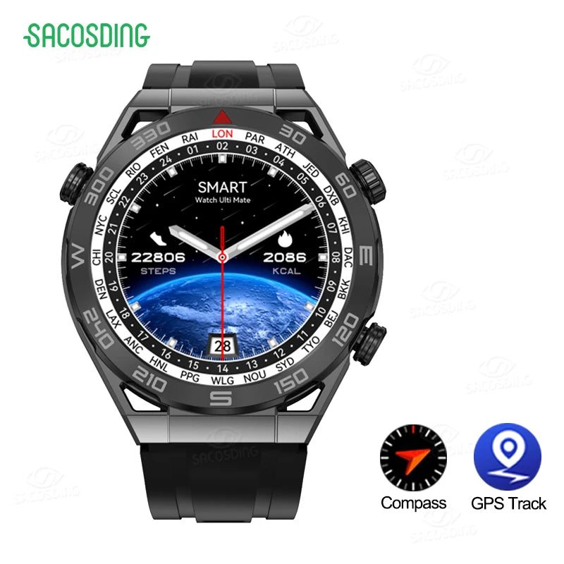 2023 New DT Ultra Mate Smart Watch NFC Wireless Charging Bluetooth